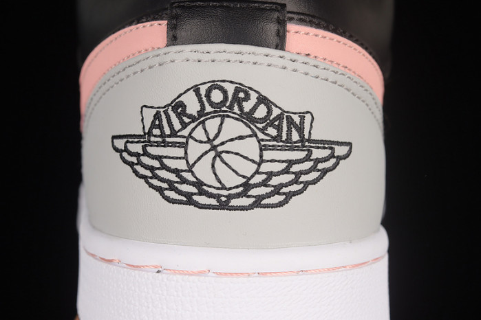 air jordan 1 low black grey pink - 553558-062