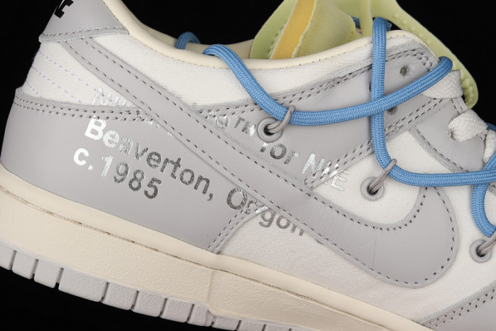 nike dunk low off-white lot 5 - dm1602-113