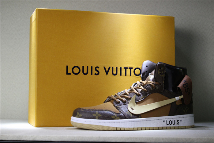 l**is V*t*n x ow x air jordan 1 customs mens aq0818-202