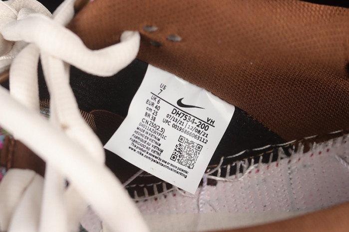 nike sb dunk low pro paisley brown - dh7534-200