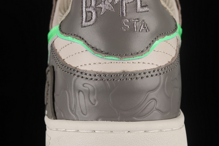 bape sta sk8 to nigo dark grey/beige/green 1g70191034