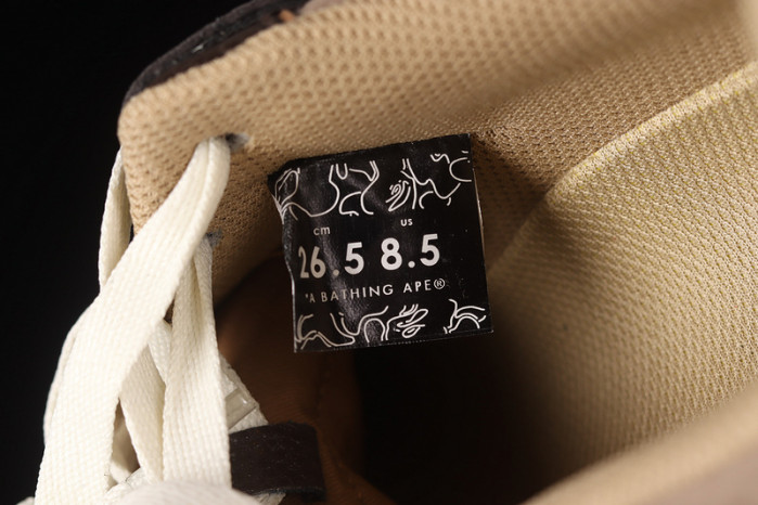 bape sta sk8 to nigo brown/dark brown/white h80191013