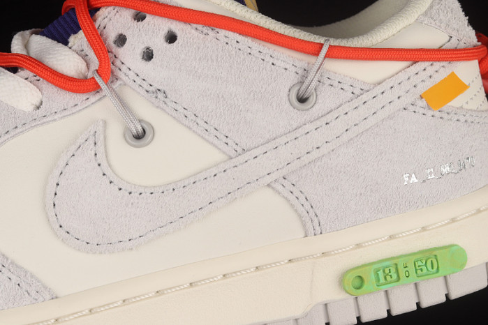 nike dunk low off-white lot 13 - dj0950-110