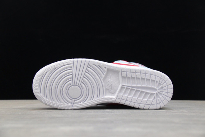 air jordan 1 mid white topaz mist (gs) 555112-104