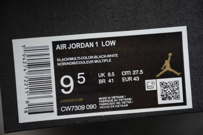 air jordan 1 low galaxy cw7309-090