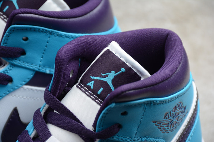 air jordan 1 mid hornets 554724-415