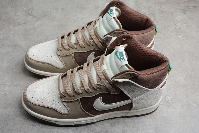 nike dunk high light chocolate - dh5348-100