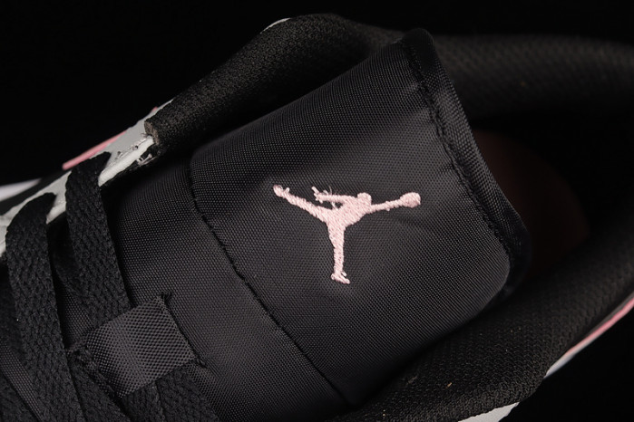 air jordan 1 low black grey pink - 553558-062