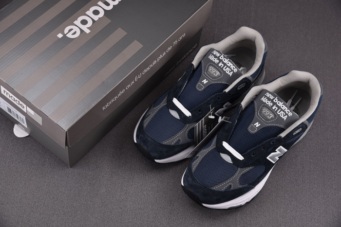 new balance 993 kith navy - mr993nv