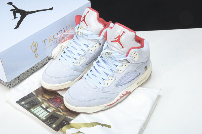 trophy room x air jordan 5 jsp ice blue ci1899-400