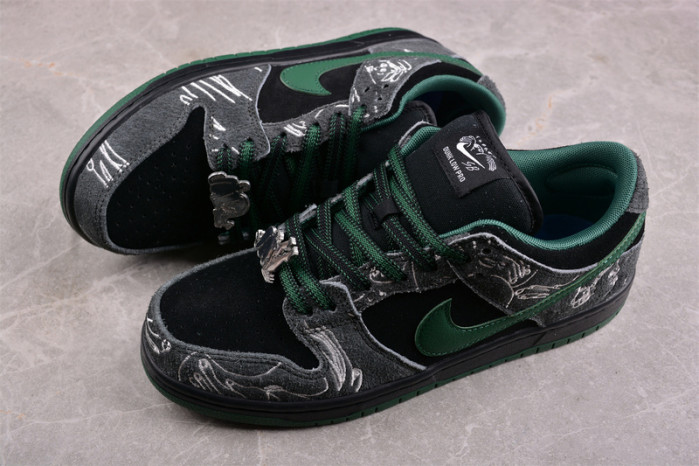 there skateboards x nike sb dunk low hf7743-001