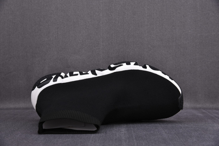 blcg speed sneaker black-white 605972 w05ge 1015