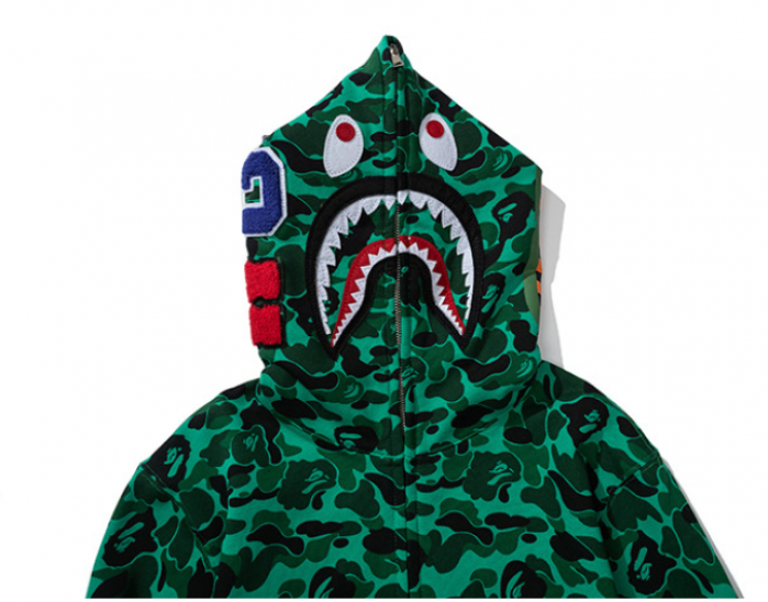 bape abc shark full zip hoodie ba586210