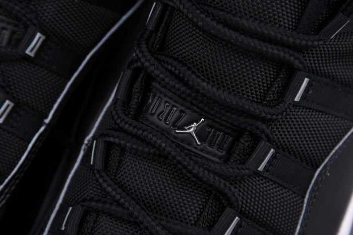 air jordan 11 25th anniversary black silver eyelets ct8012-011