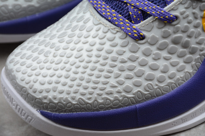 nike kobe 6 vi white/purple-yellow cw2190-104
