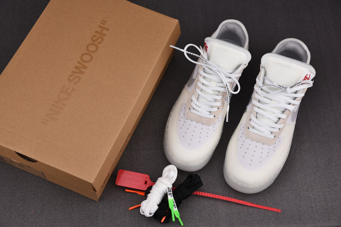 nike air force 1 low off white mens ao4606-100