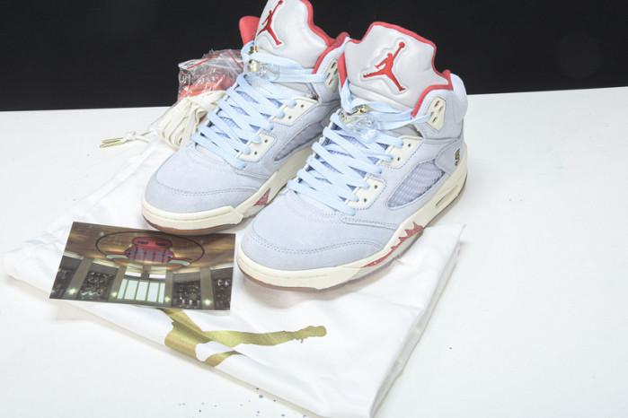 trophy room x air jordan 5 jsp ice blue ci1899-400