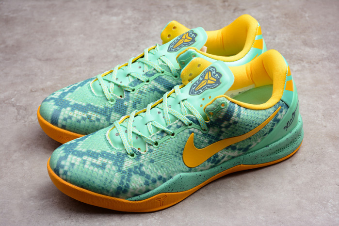 nike kobe 8 system green glow laser orange 555035-304