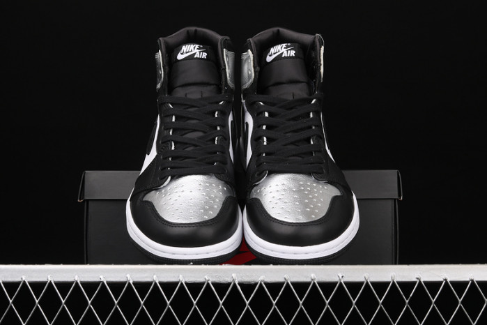 air jordan 1 retro high silver toe (w) - cd0461-001