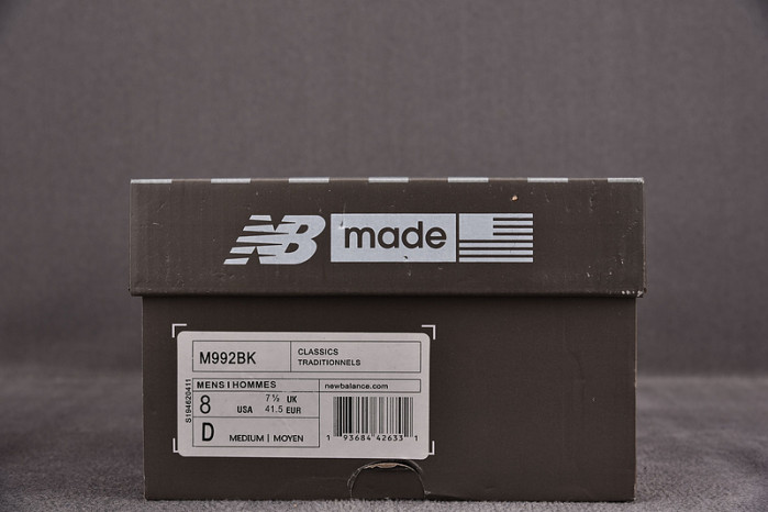 new balance sneaker m992bk