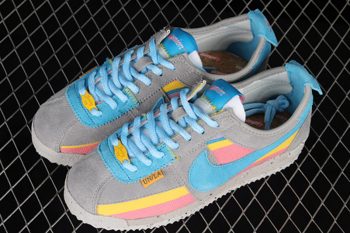 union x nike cortez blue pink dr1413-002