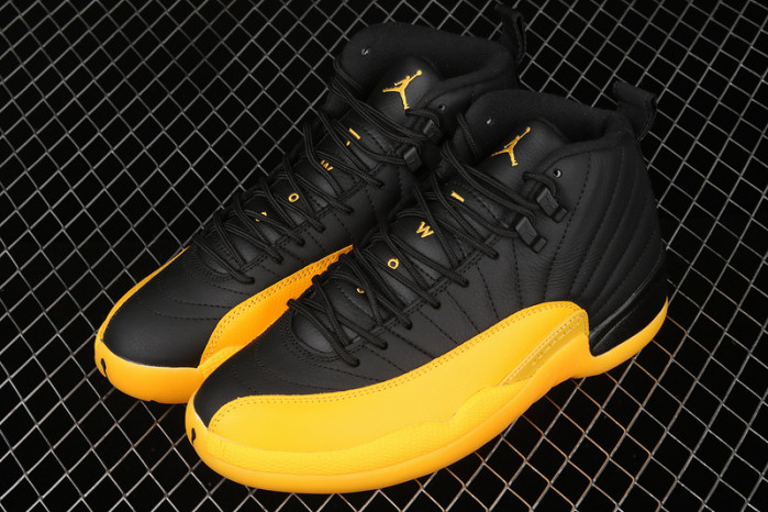 air jordan 12 retro black university gold 130690-070