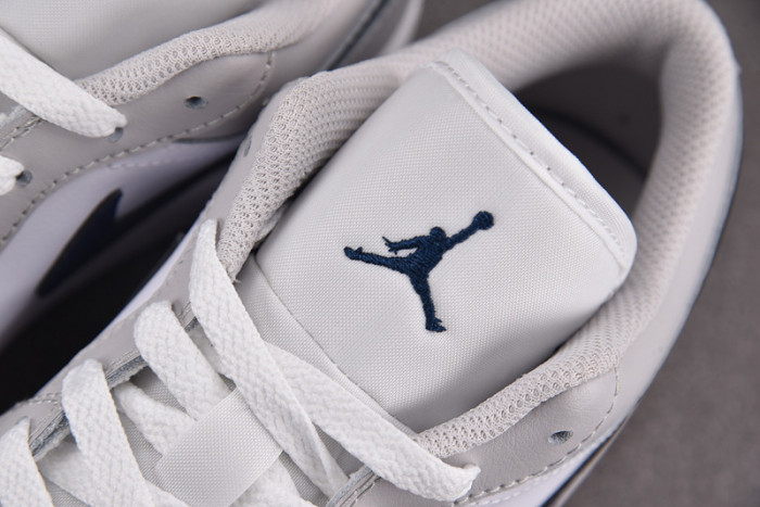 Air Jordan 1 Low Midnight Navy Neutral Grey 553558-146