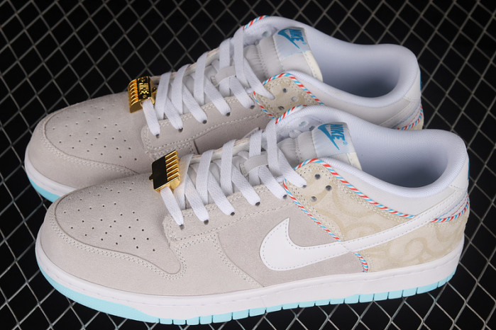 nike dunk low barbershop grey - dh7614-500