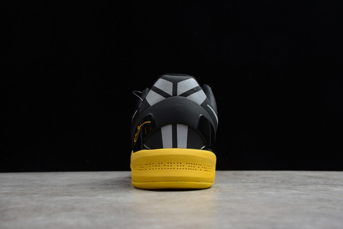 nike zoom kobe 8 viii black yellow grey basketball shoes 555286-077