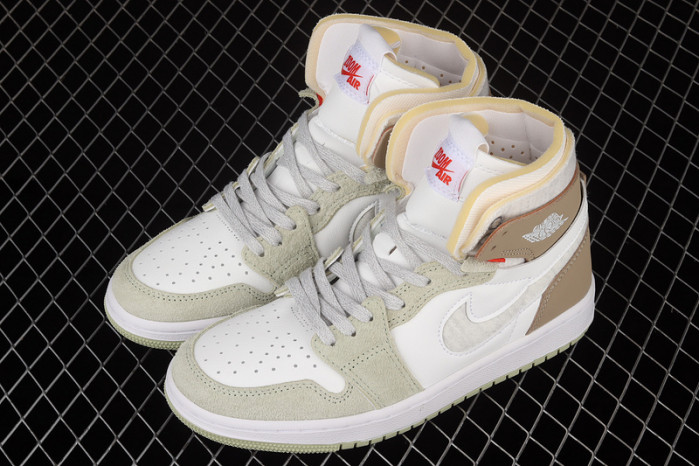 air jordan 1 zoom cmft olive aura ct0979-102