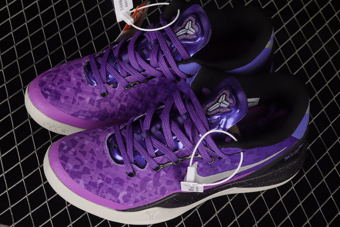 nike kobe 8 playoffs purple platinum - 555035-500