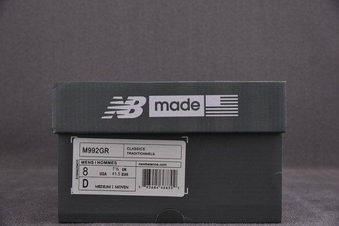 new balance 992 grey - m992gr
