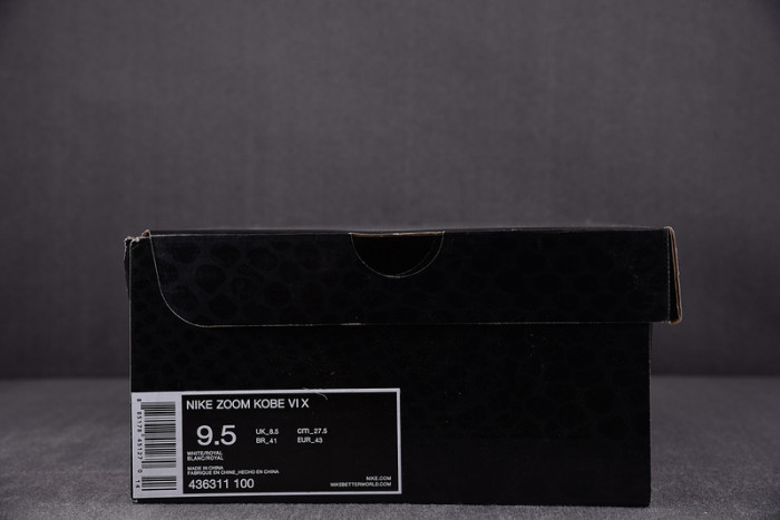 nike zoom kobe 6 white del sol - 436311-101