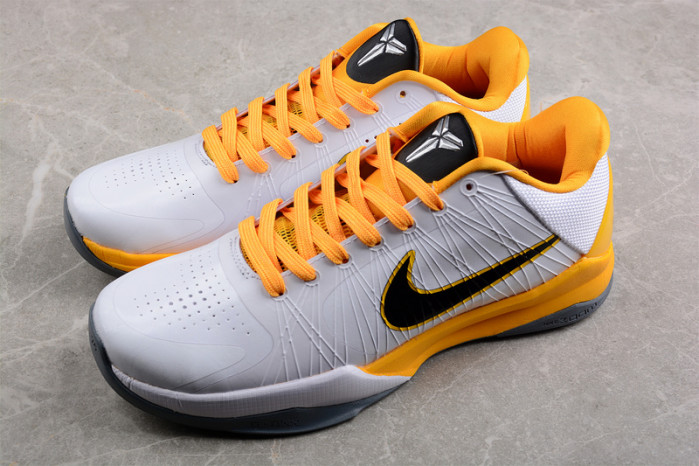 nike zoom kobe v summite white black yellow 386430-104