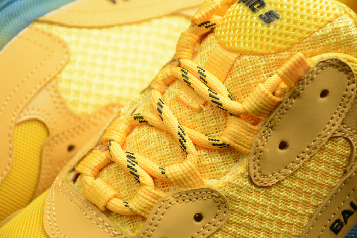 blcg sneaker triple.s.gomma colore jaune-rainbow noir