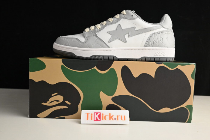 bape sta sk8 to nigo light grey/white/beige aa1g801009i