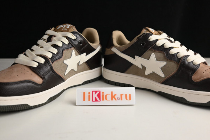 bape sta sk8 to nigo brown/dark brown/white h80191013