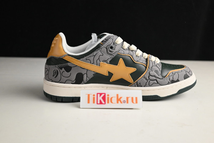 bape sta sk8 to nigo grey/yellow/beige 1g70191035012