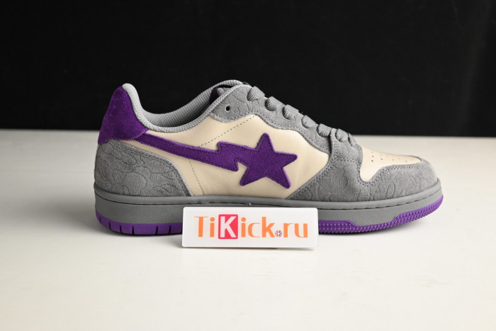 bape sta sk8 to nigo dark grey/beige/purple 1g801009121301