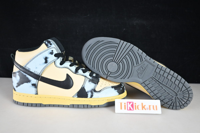 nike dunk high 1985 black acid wash - dd9404-700