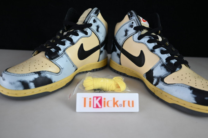 nike dunk high 1985 black acid wash - dd9404-700