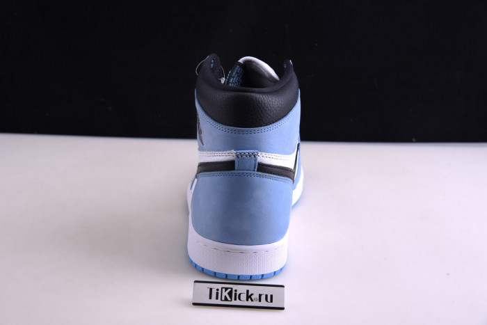 air jordan 1 retro high white university blue black - 555088-134