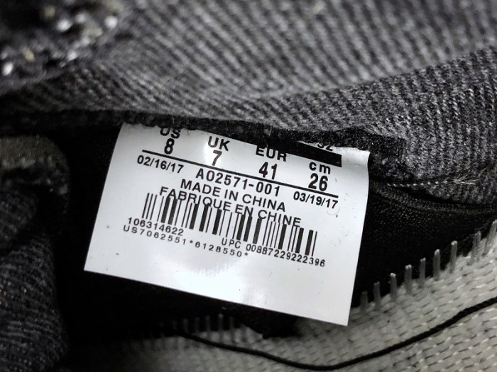 air jordan 4 retro L*v*s nrg L*v*s - black denim ao2571-001